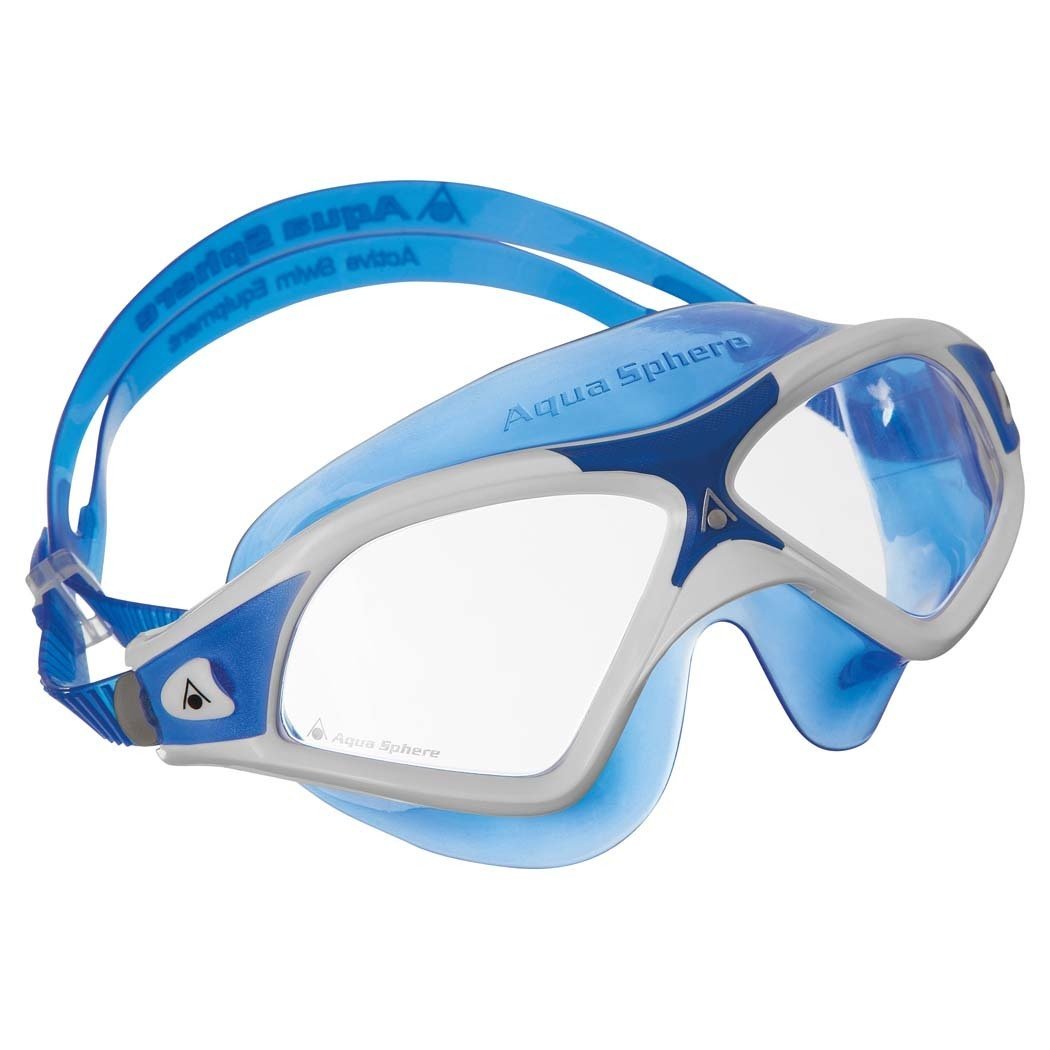 Aqua Sphere Seal Xp2 Şeffaf Lens - Mavi Çerçeve Yüzücü Gözlüğü
