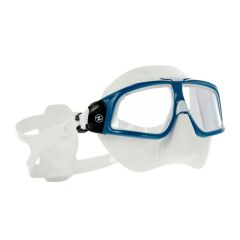 Aqualung Sphera X Şeffaf Silikon Petrol Çerçeve Dalış Maskesi
