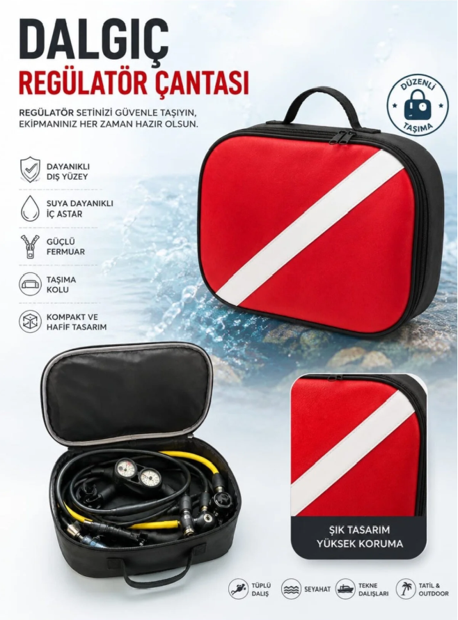 Scuba Regülatör Taşıma Çantası