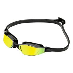 Aquasphere Xceed Titanyum Aynalı Sarı Yüzücü Gözlüğü