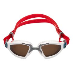 Aquasphere Kayenne Pro Polarize Lens Beyaz Yüzücü Gözlüğü