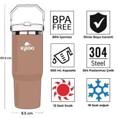 Igloo Powder Termos 900ml-KAHVERENGİ