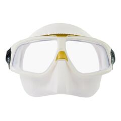 Aqualung Sphera X Şeffaf Silikon Altın Çerçeve Dalış Maskesi