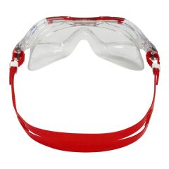 Aquasphere Vista XP Şeffaf Lens Kırmızı Yüzücü Gözlüğü