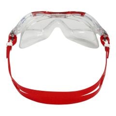 Aquasphere Vista XP Şeffaf Lens Kırmızı Yüzücü Gözlüğü