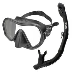 Seac Ajna Maske Şnorkel Set Siyah