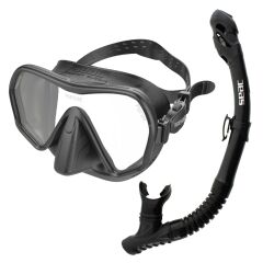 Seac Ajna Maske Şnorkel Set Siyah