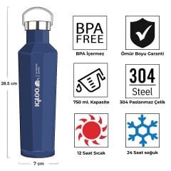 Igloo Pentagon Termos 750ml-LACİVERT
