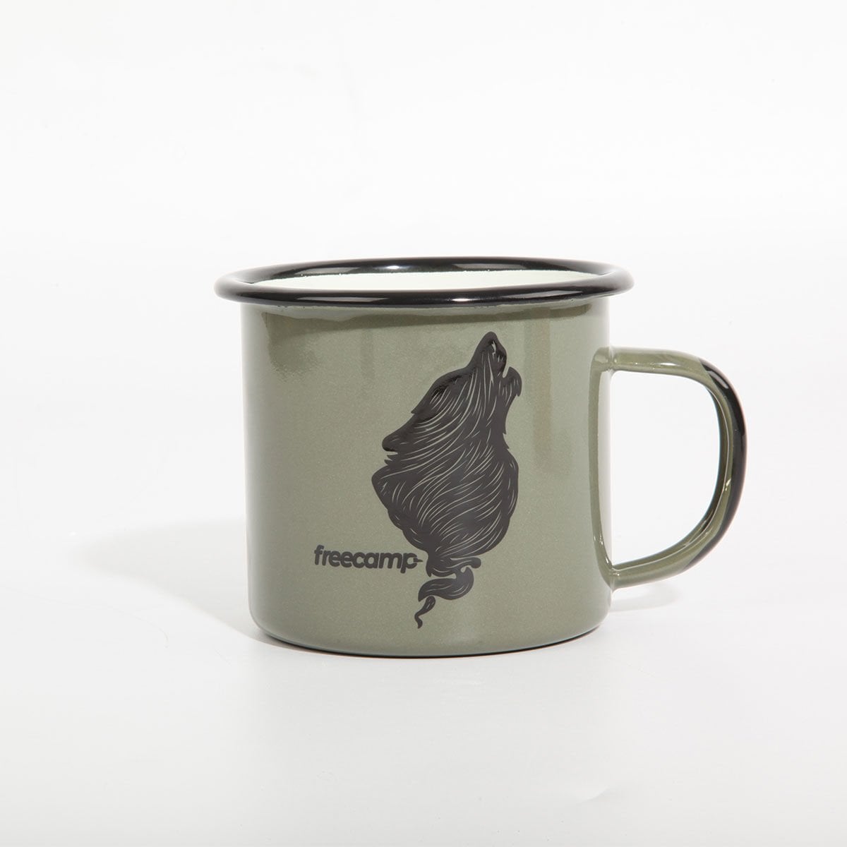 FreeCamp Campers Emaye Mug 350ml-YEŞİL