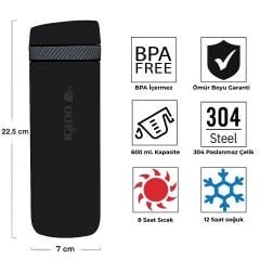Igloo Squid Termos 600ml-SİYAH