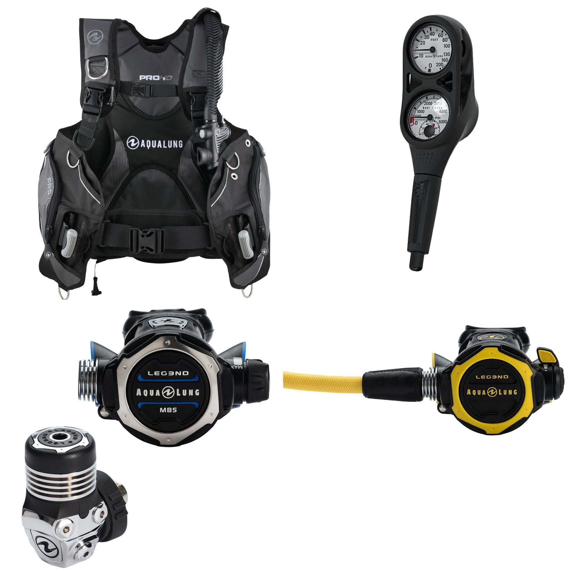 Aqualung Pro HD Leg3nd MBS Dalış Seti