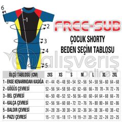 Çocuk Shorty 3mm