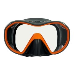 Apeks VX1 Gri Silikon/Turuncu Çerçeve Pure Lens Dalış Maskesi