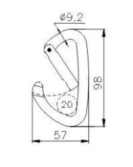 CT LIME DUZ KAPI KARABINA