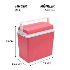 Icepeak SF25 Buzluk 25 Litre-KIRMIZI