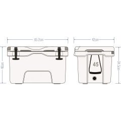 Icepeak Aden Buzluk 45 Litre