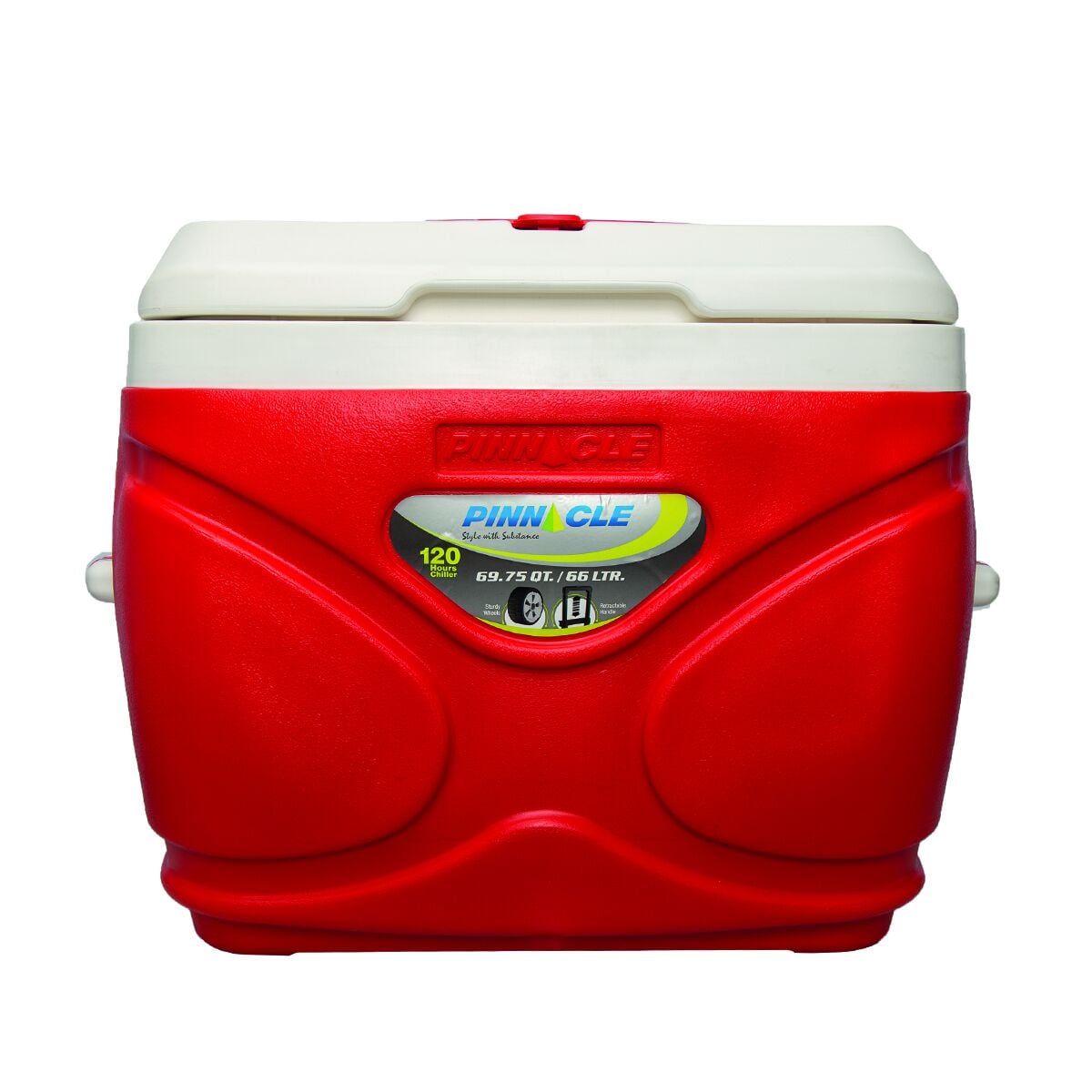 Pinnacle Prudence Tekerlekli Buzluk 66 Litre-KIRMIZI