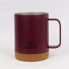 Igloo Cork Mug 350ml-BORDO