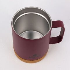 Igloo Cork Mug 350ml-BORDO