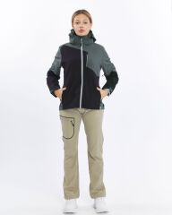 Mapamyumco Windbreaker Kadın Ceket-FÜME-SİYAH